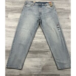 New! Levi's 550 '92 Jeans Relaxed Taper Mens 38X32 Distressed Retro Paint $79.50